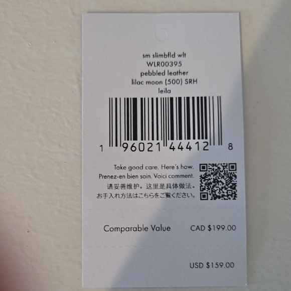 kate spade Lilac Pebbled Leather Zip Wallet with Gold Hardware - Picture 2 of 4